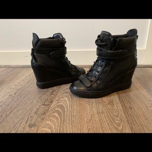 Giuseppe Zanotti double strap wedge sneakers
